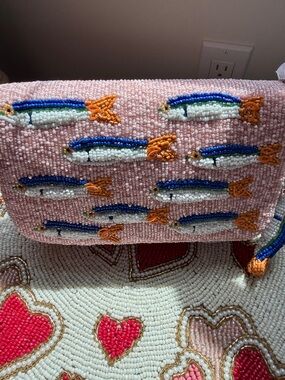 NWT-The pink sardine viral 2026 Beaded Mini